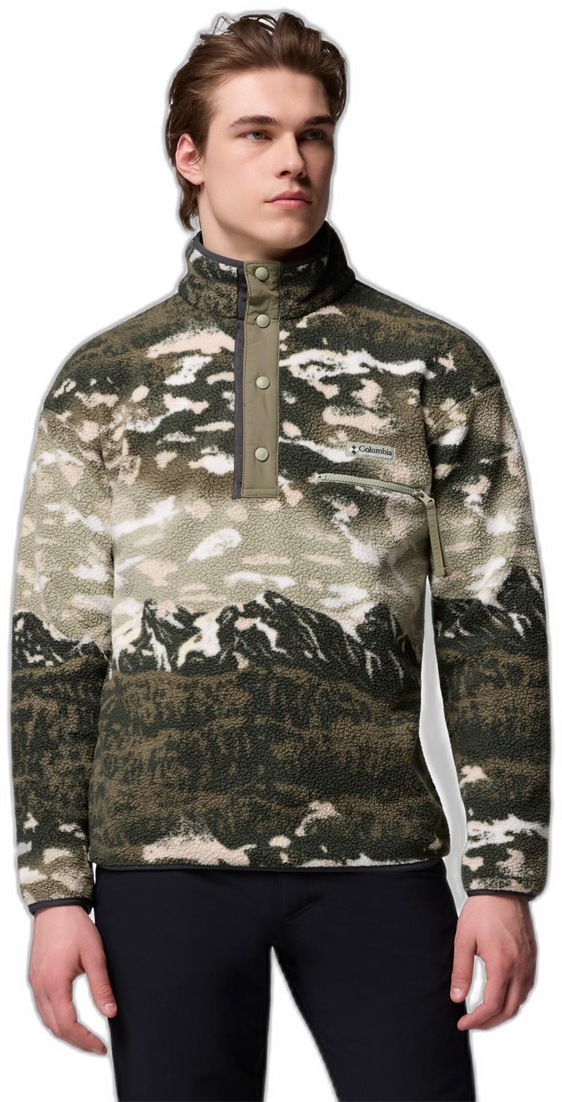 Helvetia II Printed Half Snap Fleece - Mens - Image 29
