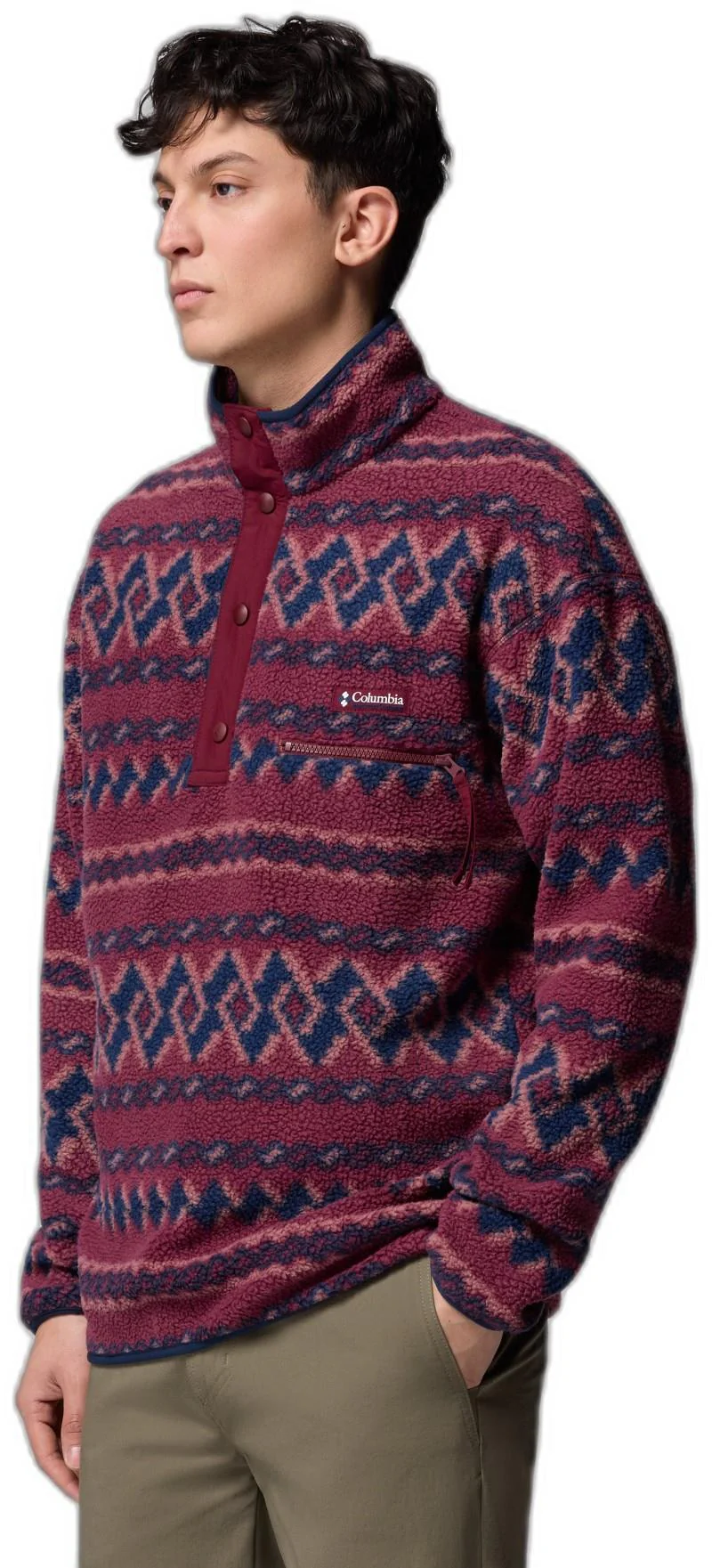 Helvetia II Printed Half Snap Fleece - Mens - Image 43