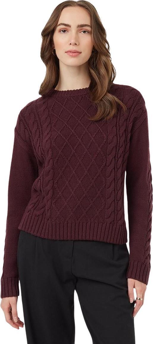 Highline Wool Cable Crew - Womens