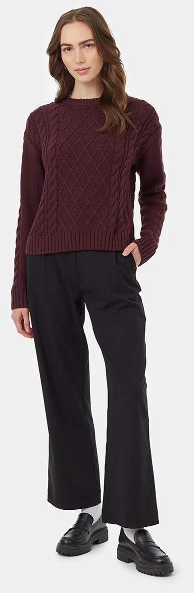 Highline Wool Cable Crew - Womens - Image 2