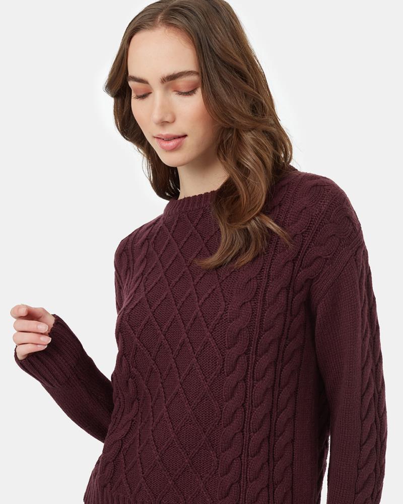 Highline Wool Cable Crew - Womens - Image 3