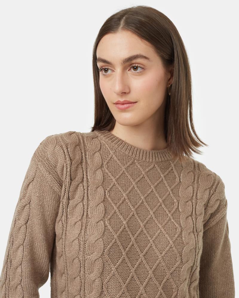 Highline Wool Cable Crew - Womens - Image 7
