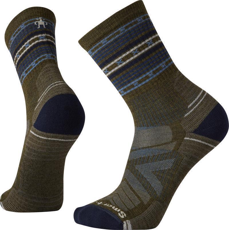 Hike Light Cushion Spiked Stripe Crew Socks - Mens - Image 4