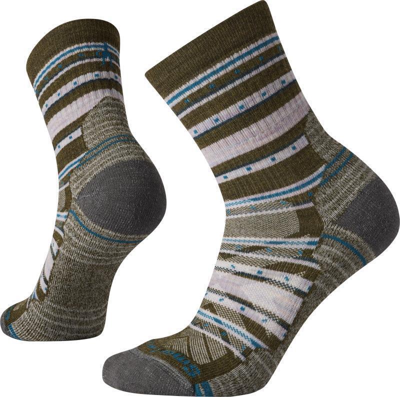 Hike Light Cushion Stitch Stripe Mid Crew Socks - Womens - Image 3