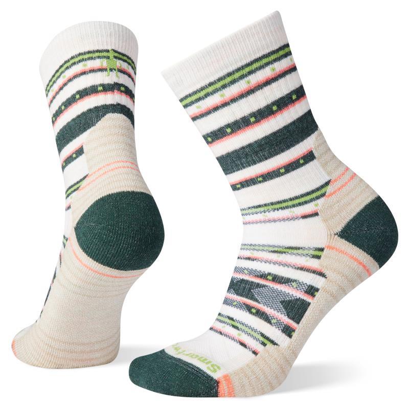 Hike Light Cushion Stitch Stripe Mid Crew Socks - Womens - Image 6