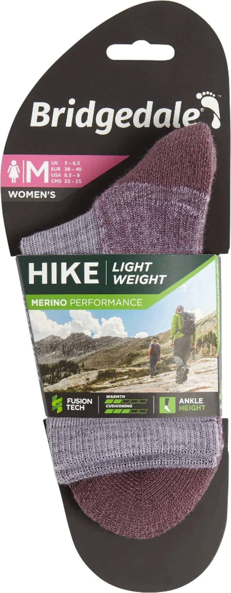 Hike Lightweight Merino Performance 3/4 Crew Socks - Womens - Image 3