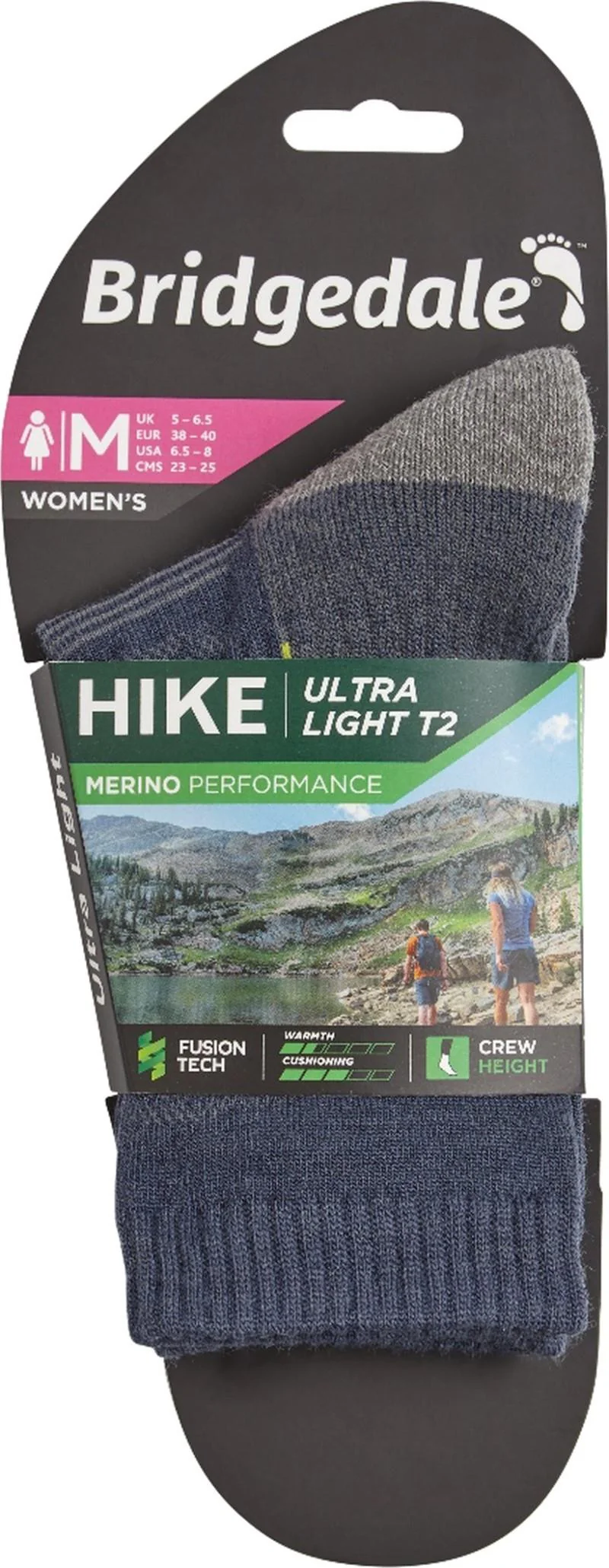 Hike Ultralight Merino Performance Crew Socks - Womens - Image 3