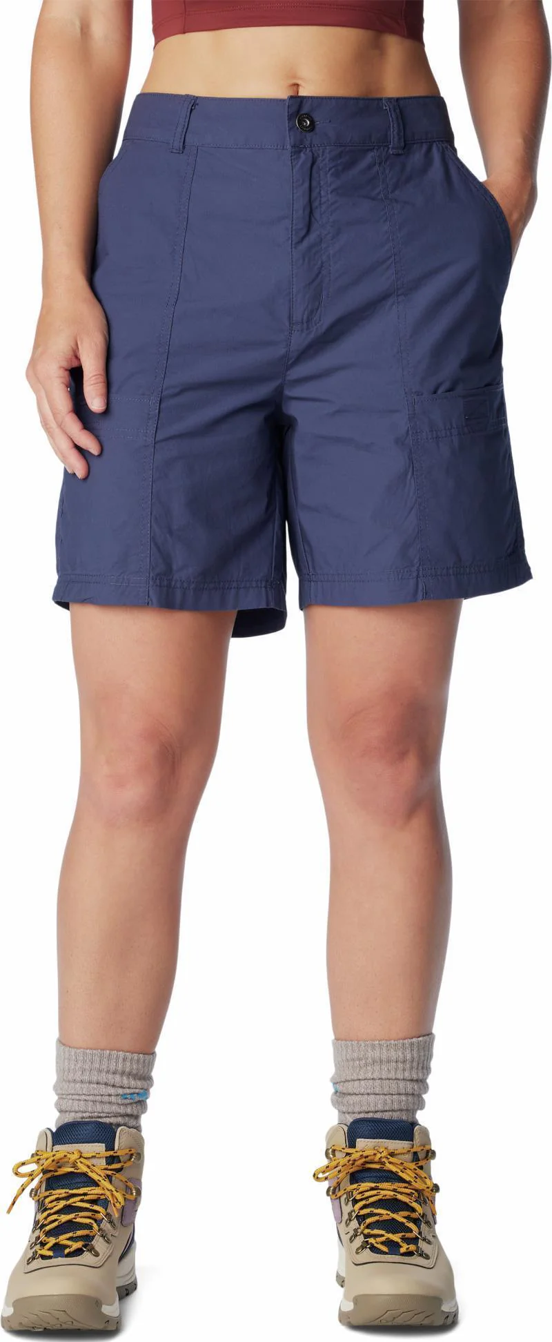 Holly Hideaway Washed Out Bermuda Shorts, 7" Inseam - Womens