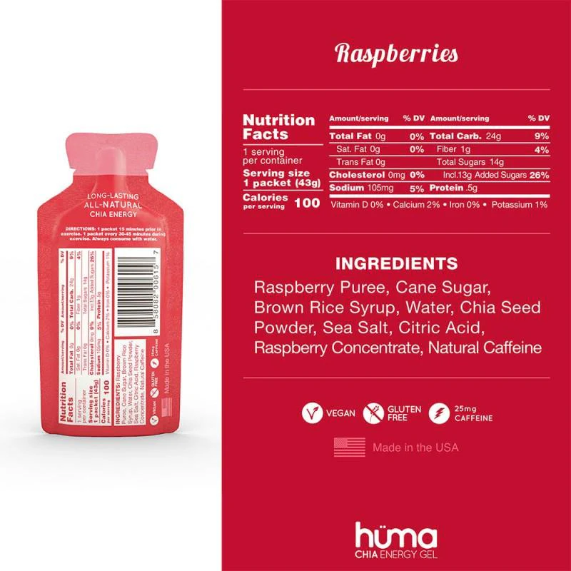 Huma Chia Energy Gel Caffeinated - Image 6