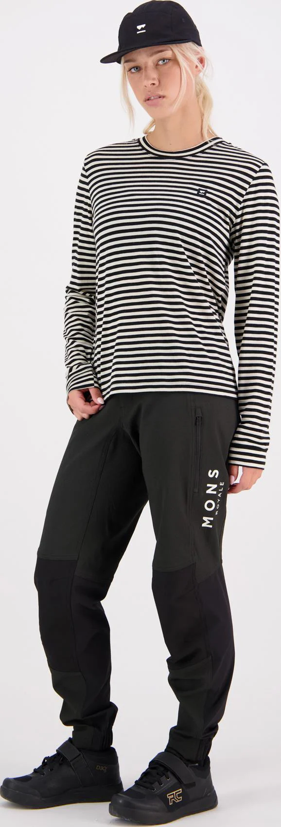 Icon Merino LS - Stripe - Womens - Image 2
