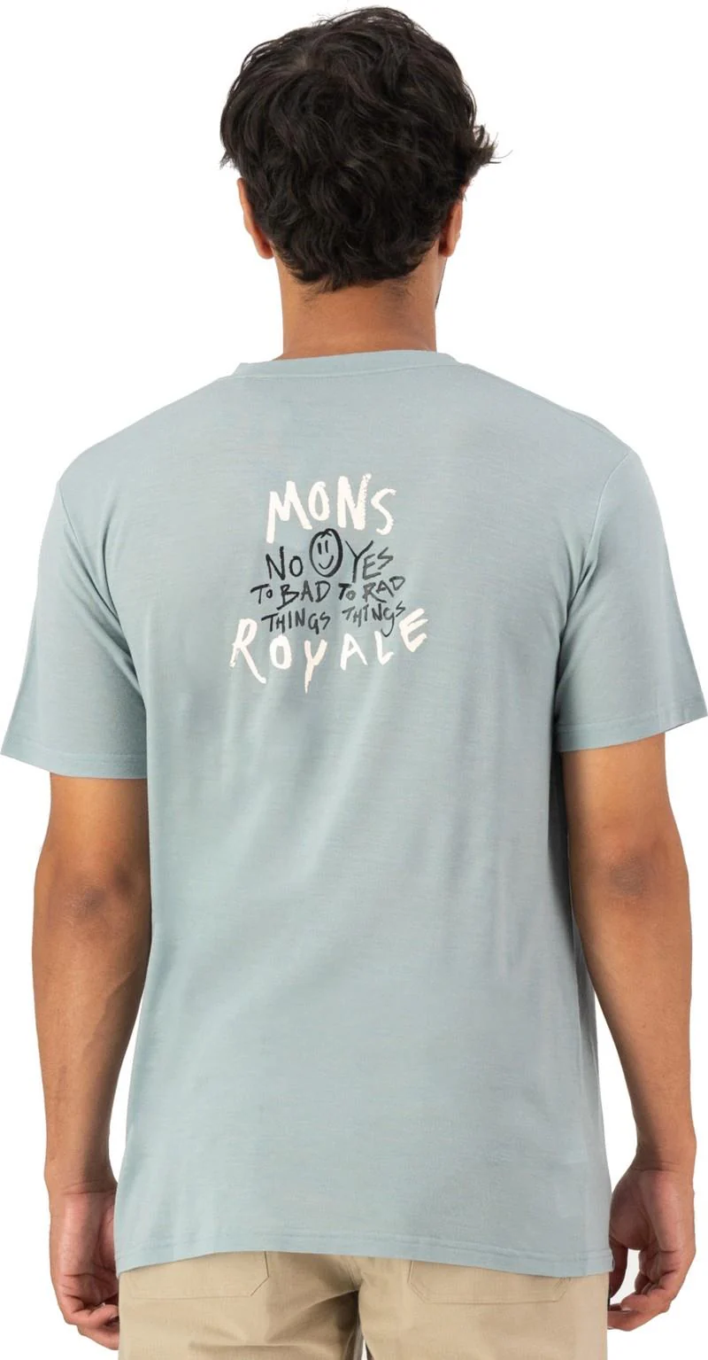 Icon Merino Classic SS T-Shirt - Smile - Mens - Image 3