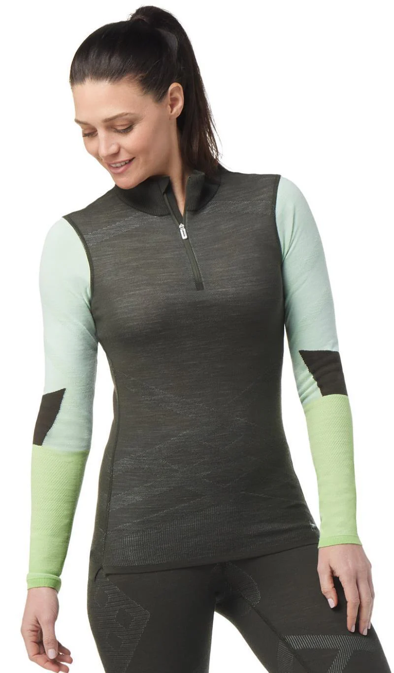 Intraknit Thermal Merino Base Layer Colorblock 1/4 Zip - Womens - Image 14