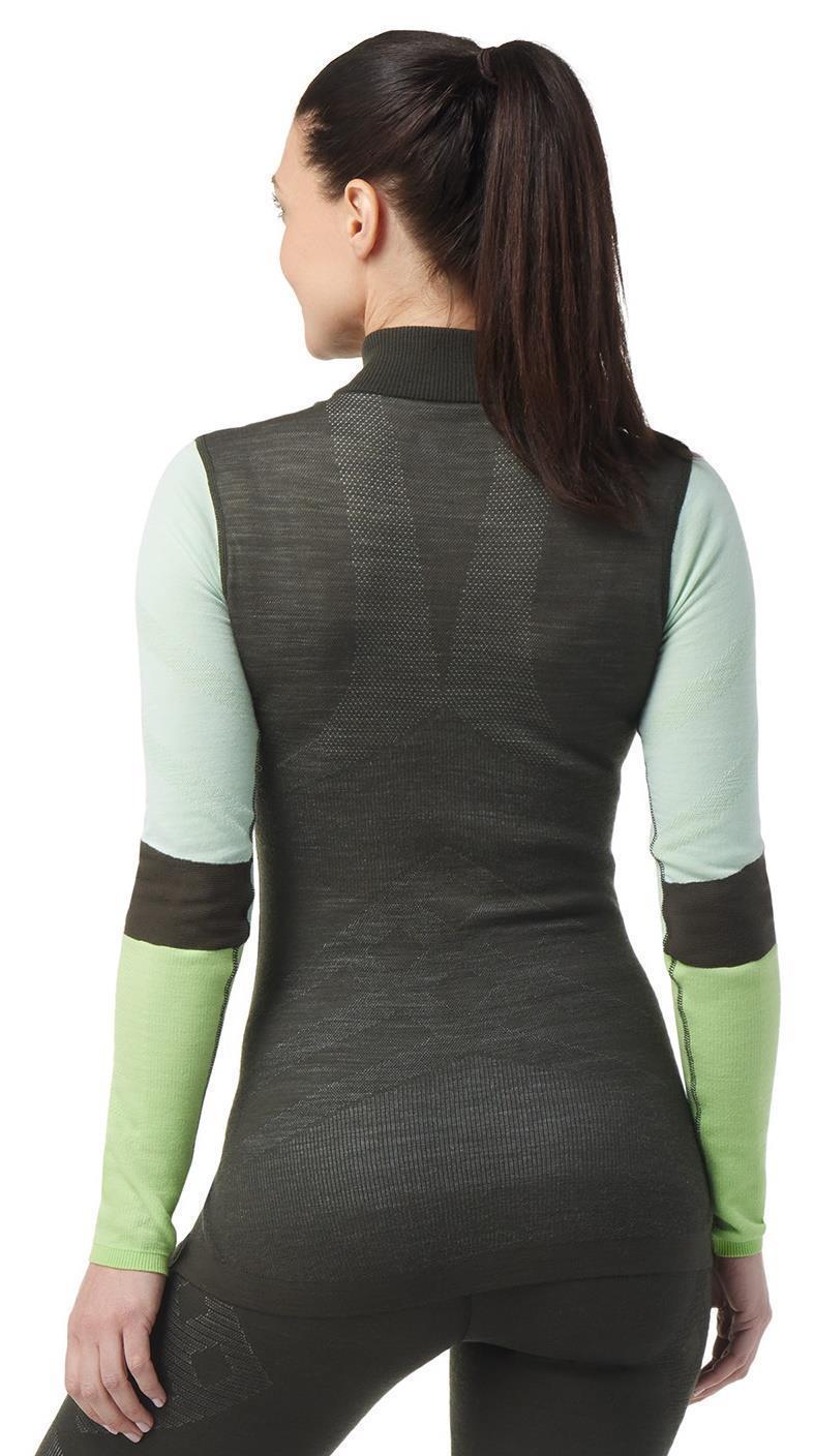 Intraknit Thermal Merino Base Layer Colorblock 1/4 Zip - Womens - Image 15