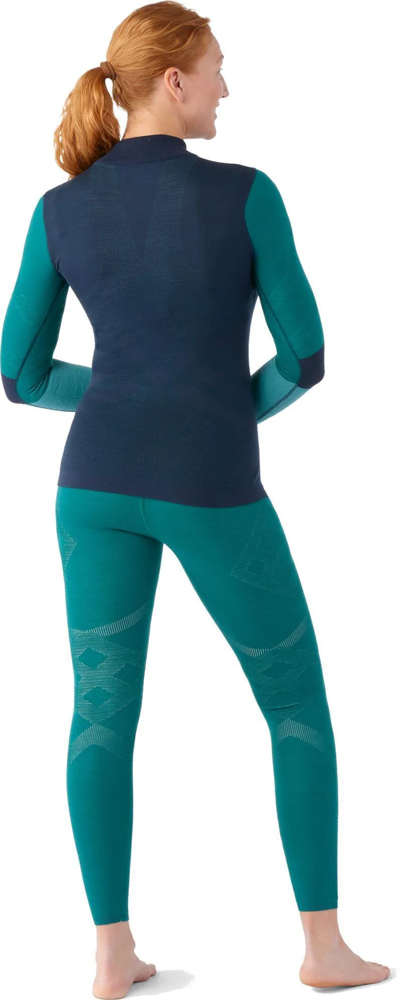 Intraknit Thermal Merino Base Layer Colorblock 1/4 Zip - Womens - Image 3