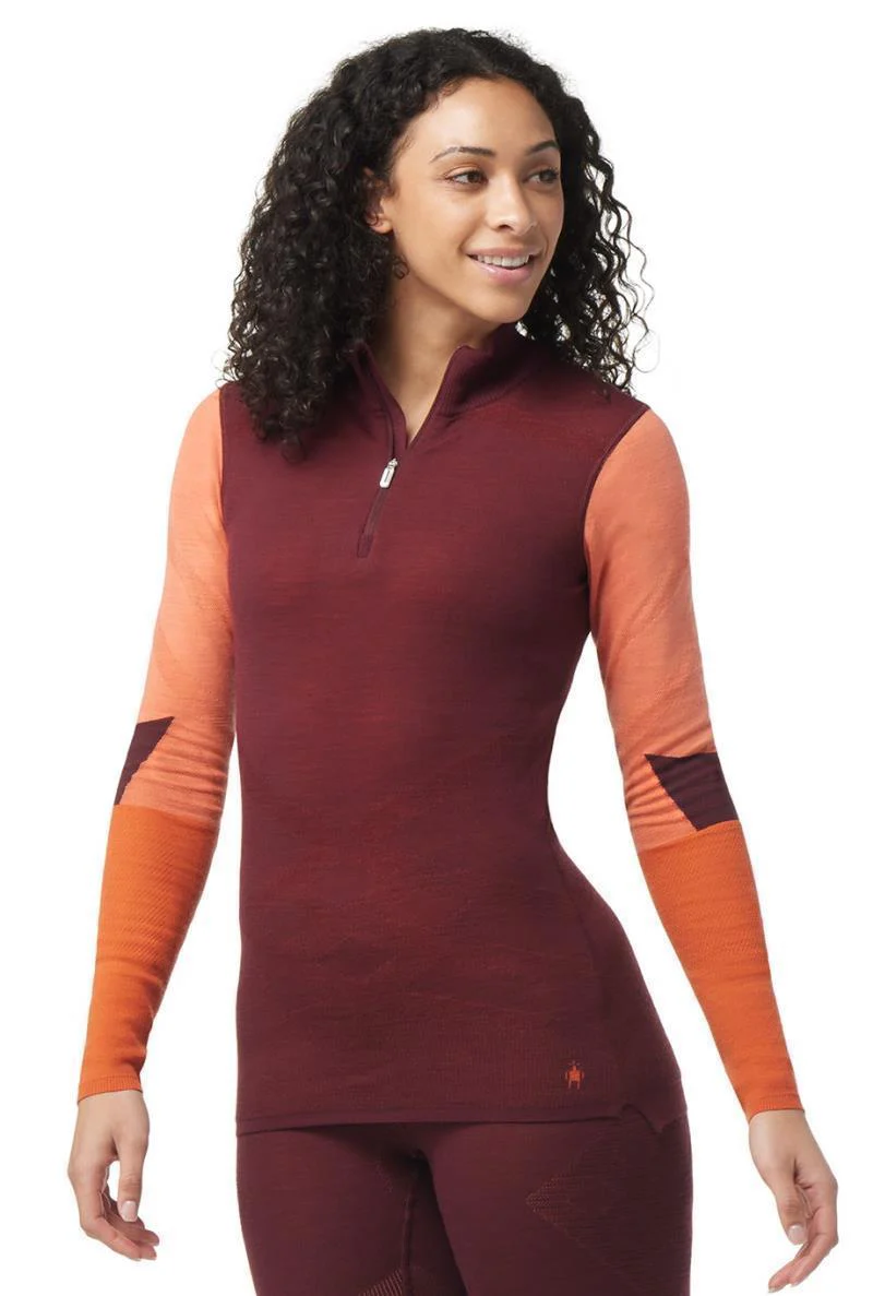 Intraknit Thermal Merino Base Layer Colorblock 1/4 Zip - Womens - Image 5