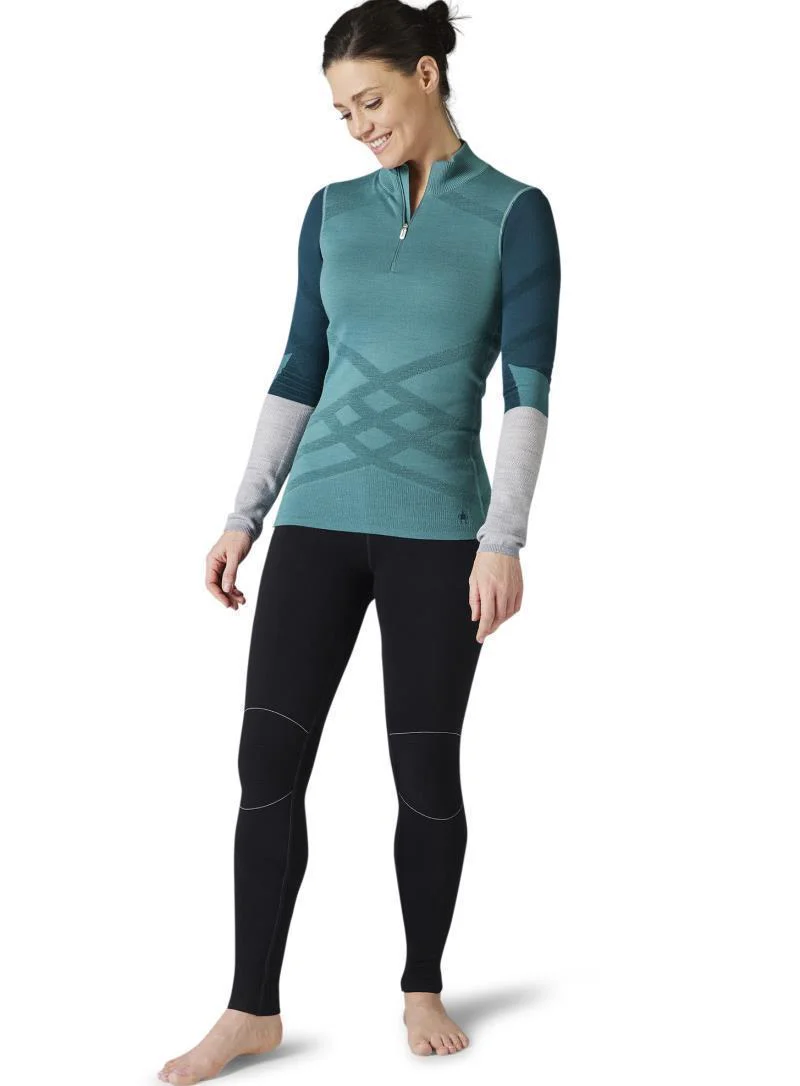 Intraknit Thermal Merino Base Layer Colorblock 1/4 Zip - Womens - Image 8