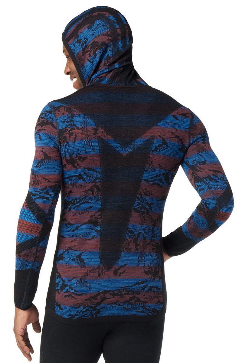 Intraknit Thermal Merino Base Layer Pattern 1/2 Zip Hoodie - Mens - Image 3