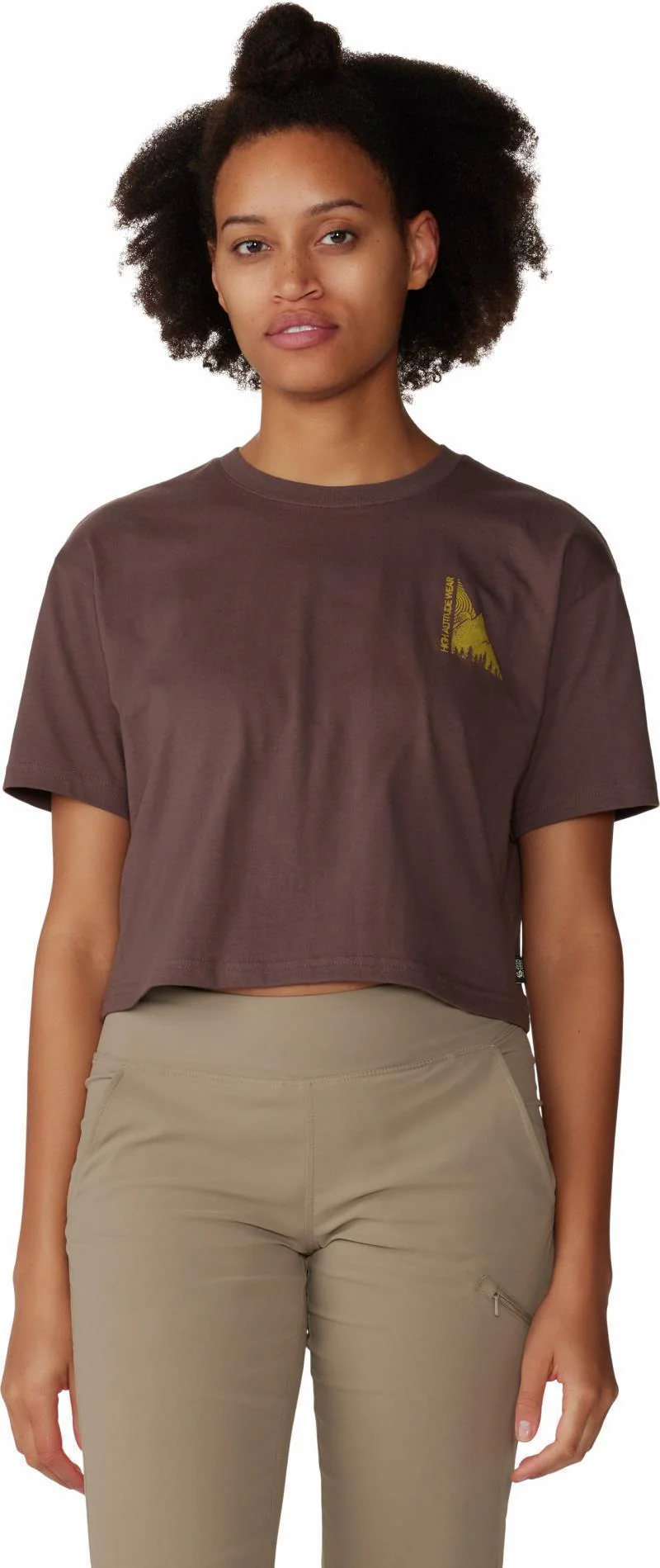 Jagged Peak Boxy Crop SS - Womens - Image 11