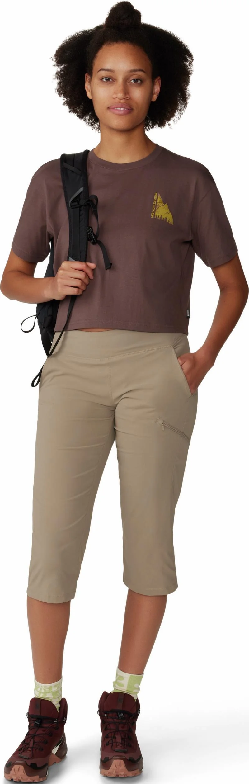 Jagged Peak Boxy Crop SS - Womens - Image 13