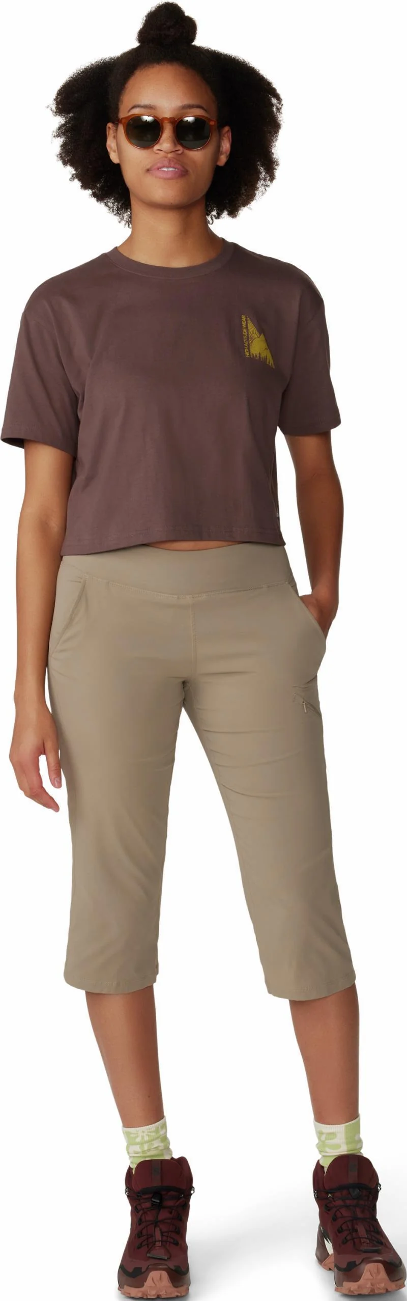 Jagged Peak Boxy Crop SS - Womens - Image 14