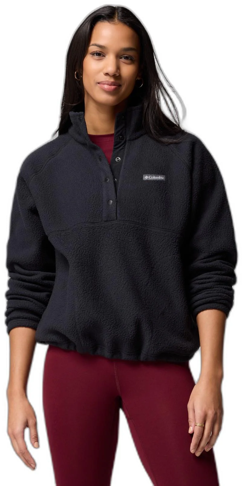 Jasper Ridge Pebbled Fleece Half Snap - Womens