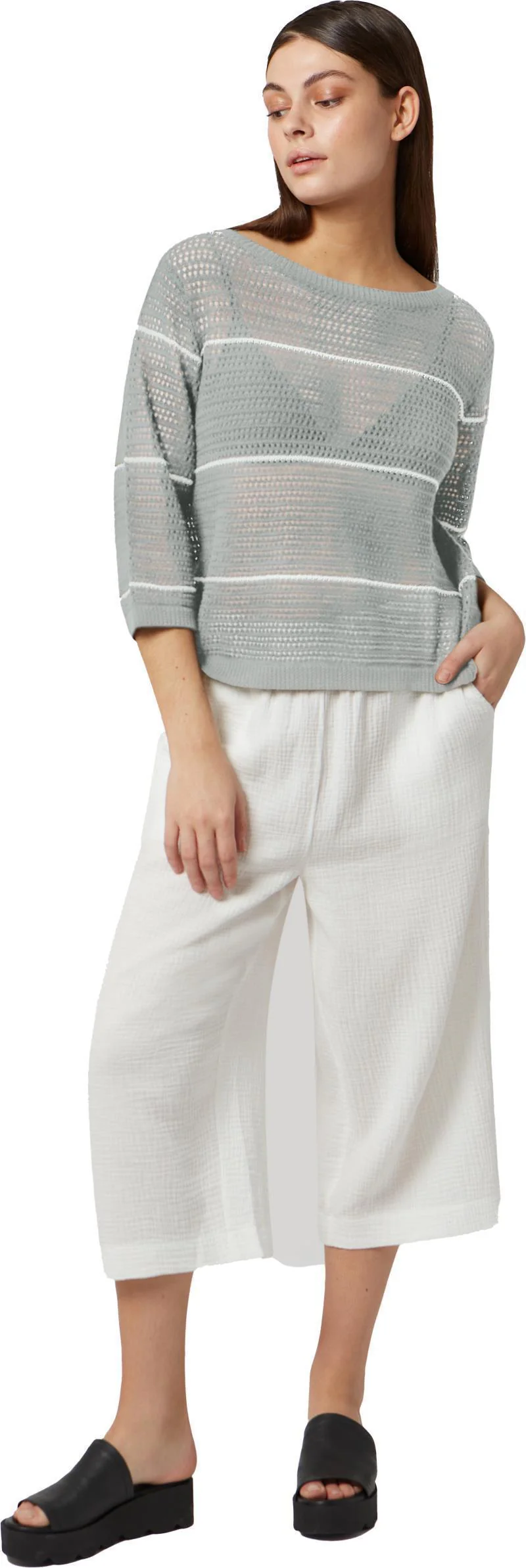 Kamari Crochet Sweater - Womens - Image 2