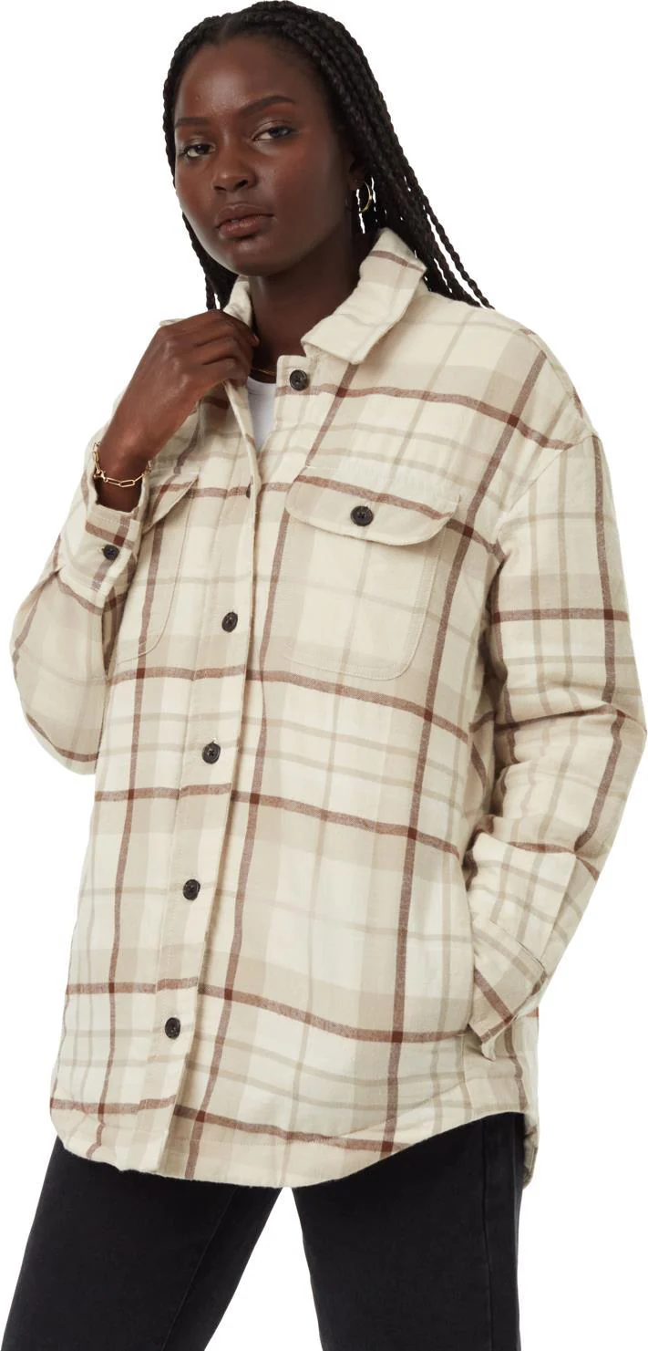 Kapok Flannel Insulated Shacket - Womens - Image 10