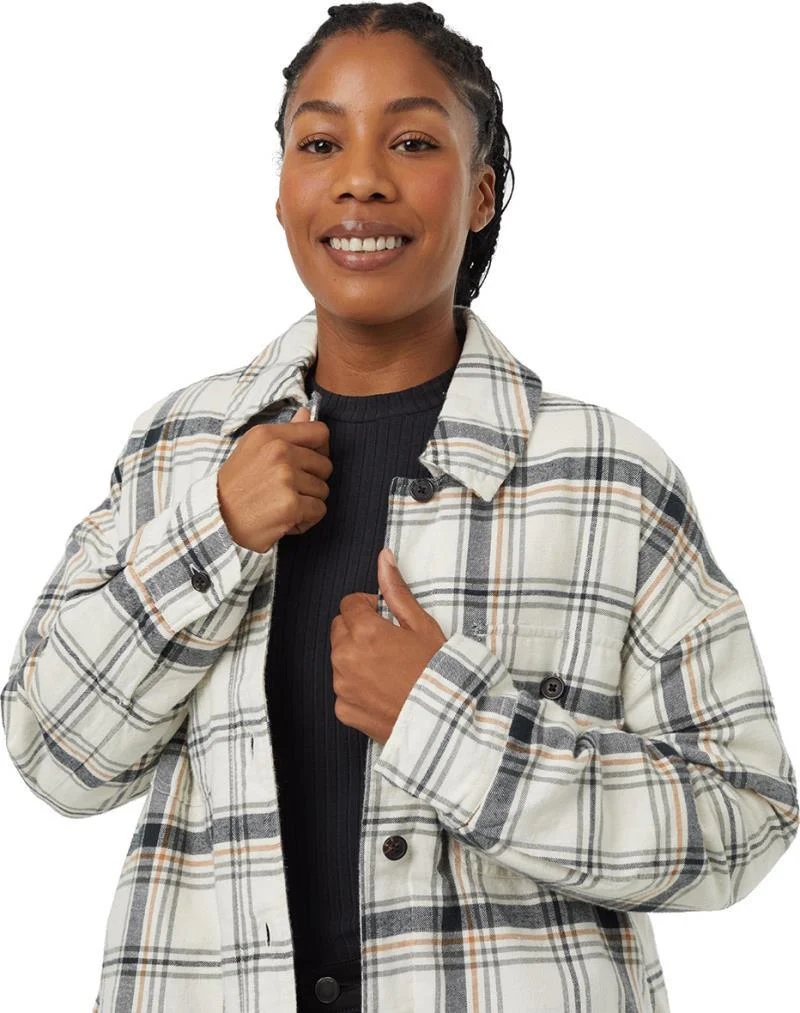 Kapok Flannel Insulated Shacket - Womens - Image 5