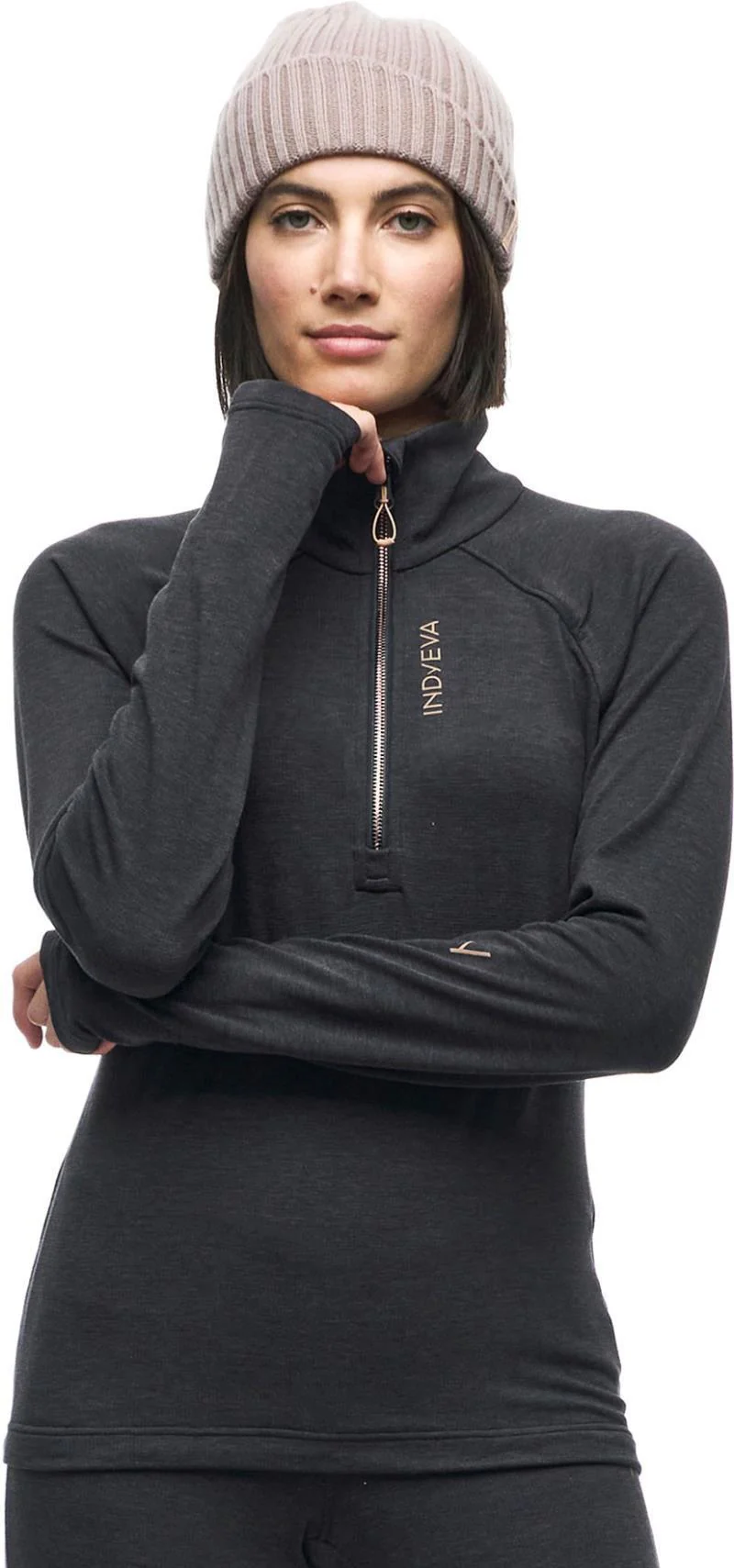 Leno Half-Zip Merino Wool LS Sweater - Womens
Leno Half-Zip Merino Wool LS Sweater - Womens - Image 2