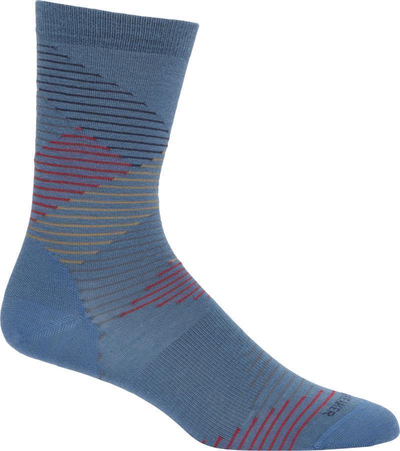 LifeStyle Crew Socks - Fine Gauge - Dashes - Womens - Image 2