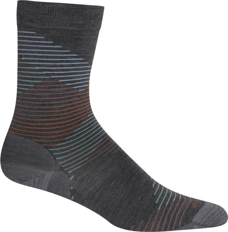LifeStyle Crew Socks - Fine Gauge - Dashes - Womens - Image 3