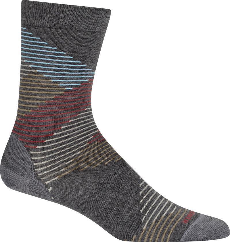 LifeStyle Crew Socks - Fine Gauge - Dashes - Womens - Image 5