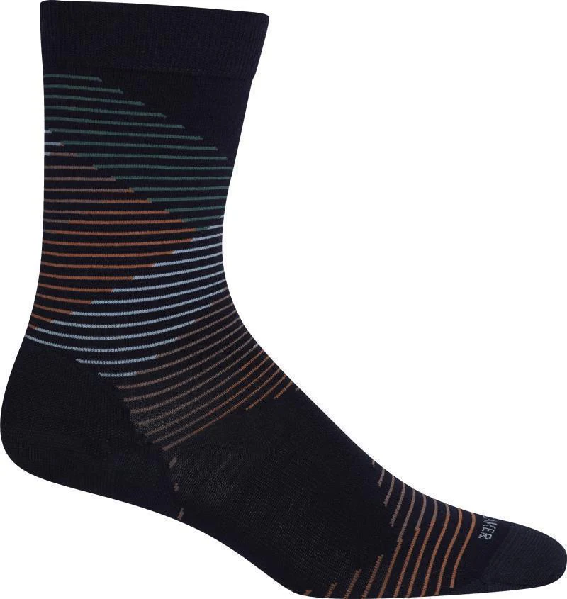 LifeStyle Crew Socks - Fine Gauge - Dashes - Womens - Image 6