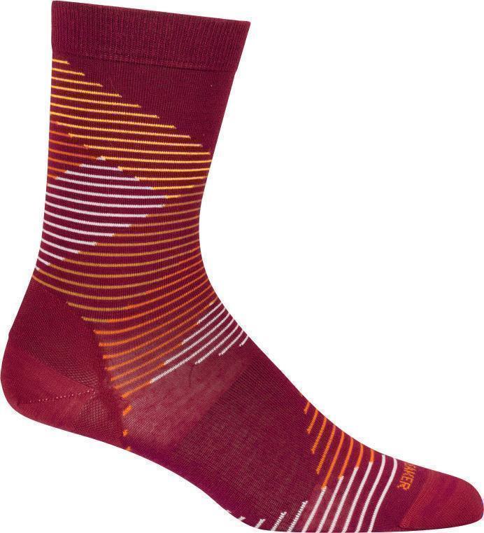 LifeStyle Crew Socks - Fine Gauge - Dashes - Womens - Image 7