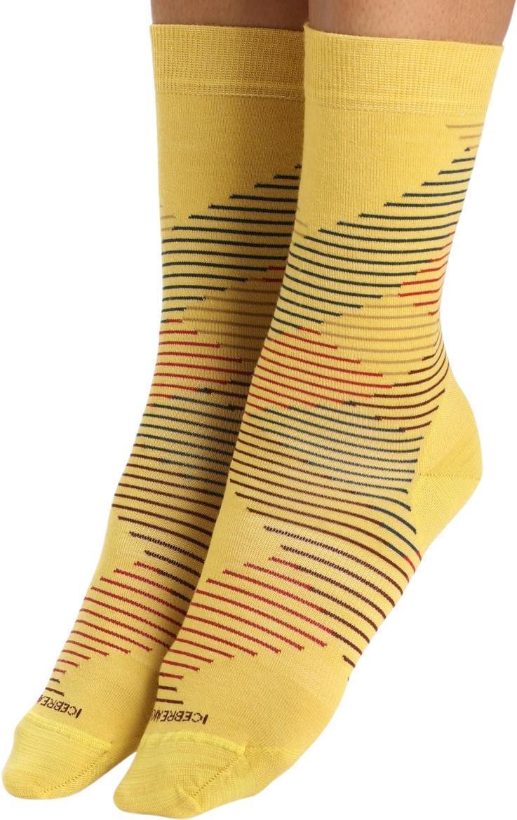 LifeStyle Crew Socks - Fine Gauge - Dashes - Womens - Image 9