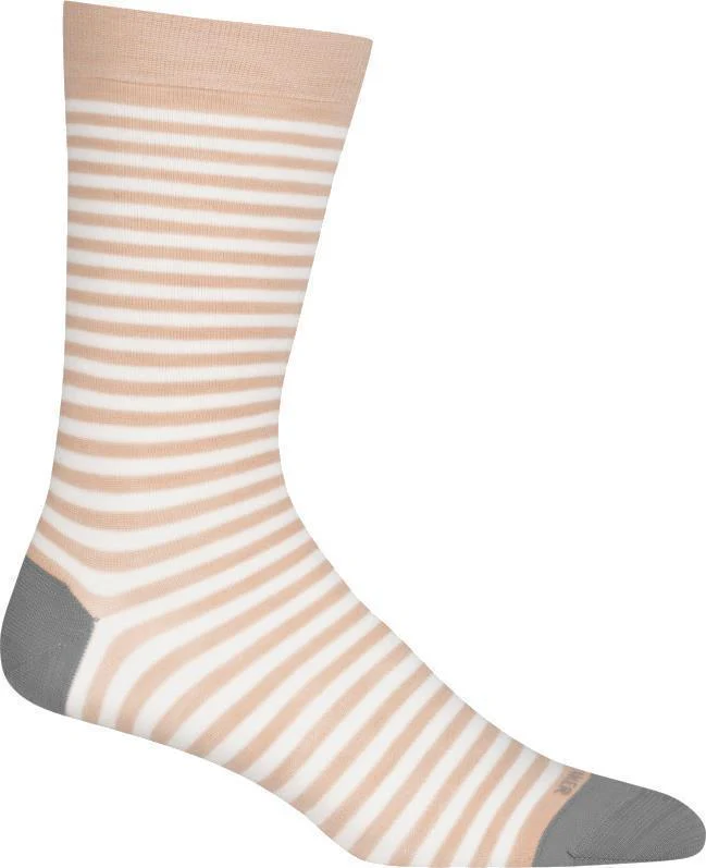 Lifestyle Fine Gauge Crew Socks - Stripe - Mens