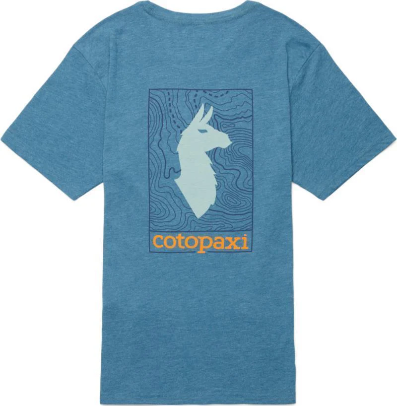 Llama Map Organic T-Shirt - Mens - Image 2