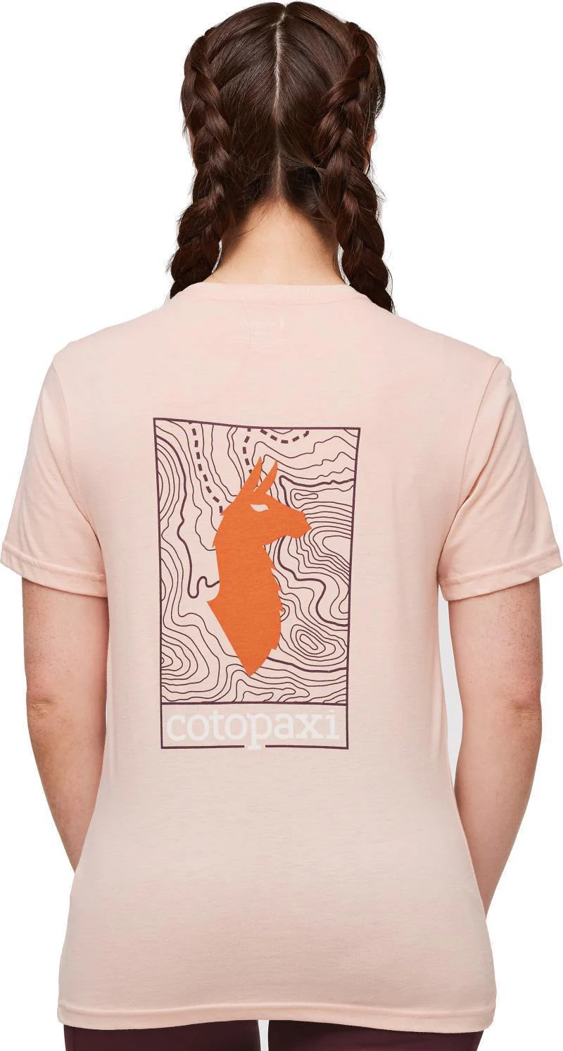 Llama Map Organic T-Shirt - Womens - Image 11