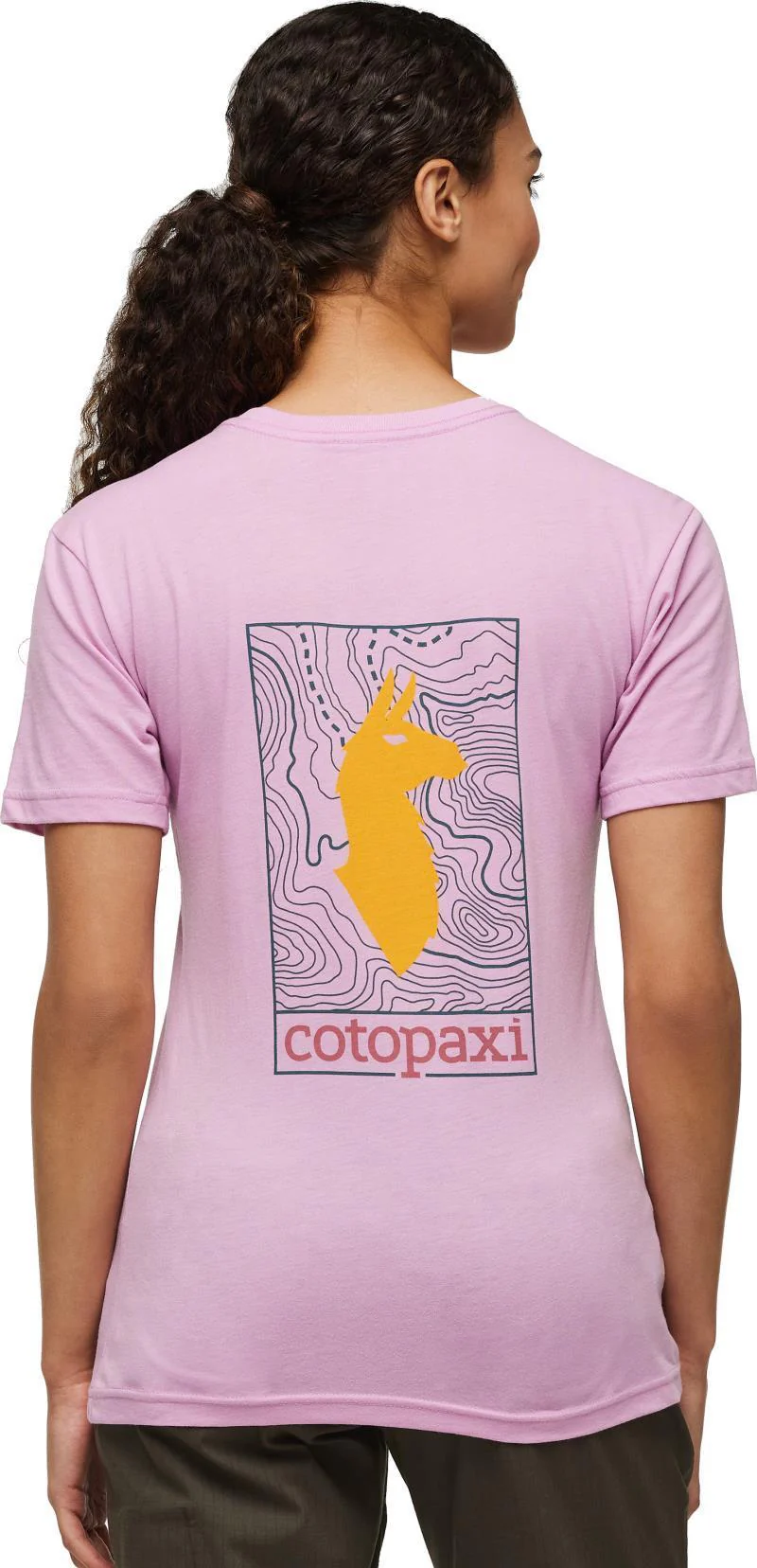 Llama Map Organic T-Shirt - Womens - Image 15