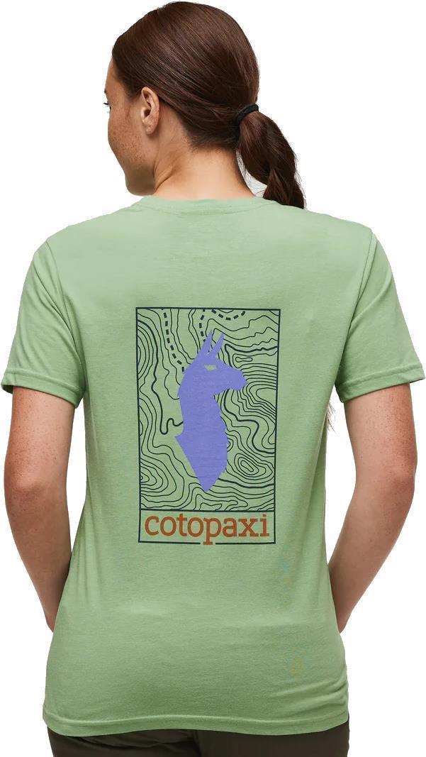 Llama Map Organic T-Shirt - Womens - Image 3