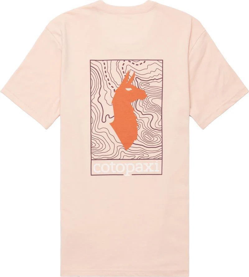 Llama Map Organic T-Shirt - Womens - Image 9