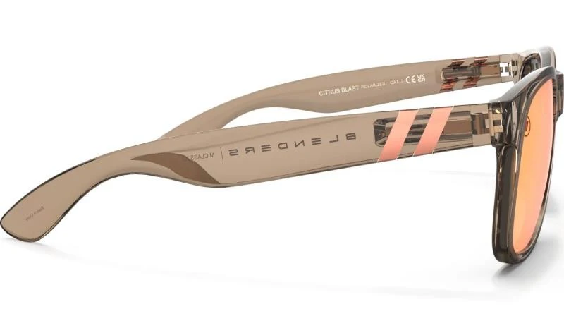 M Class X2 - Citrus Blast, Gloss Crystal Tan Frame, Polarized Champagne Mirror Lens - Image 3