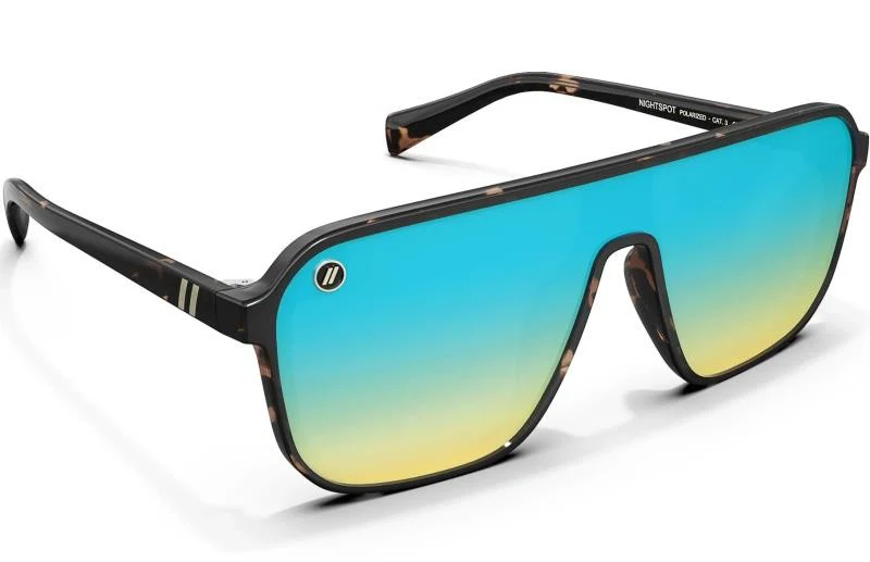 Meister X2 - Nightspot, Gloss Crystal Tortoise Frame, Polarized PureBlend Aqua Champagne Lens - Image 2