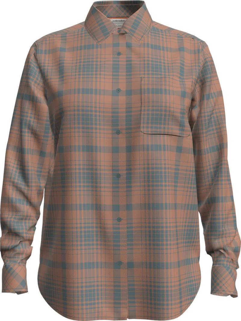 Merino Blend 125 Cool-Lite Steveston LS Shirt Plaid - Womens - Image 3