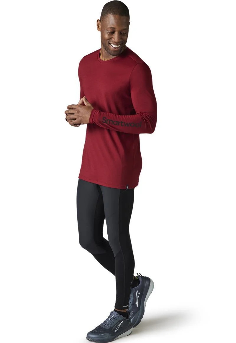 Merino (150) Logo LS Graphic Tee - Mens - Image 5