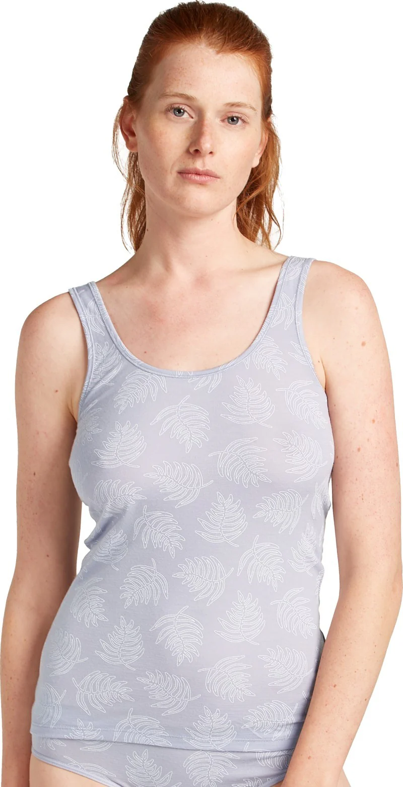 Merino 150 Siren Tank Fresh Ferns AOP - Womens - Image 2