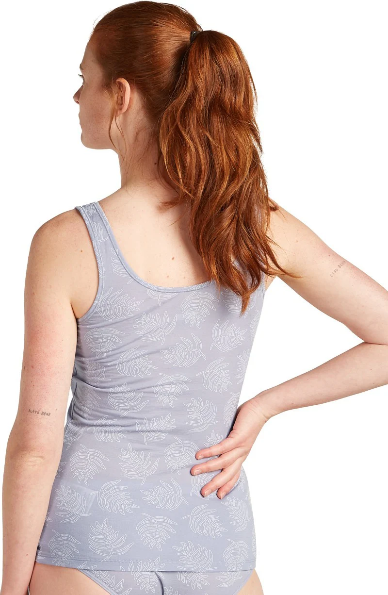 Merino 150 Siren Tank Fresh Ferns AOP - Womens - Image 3