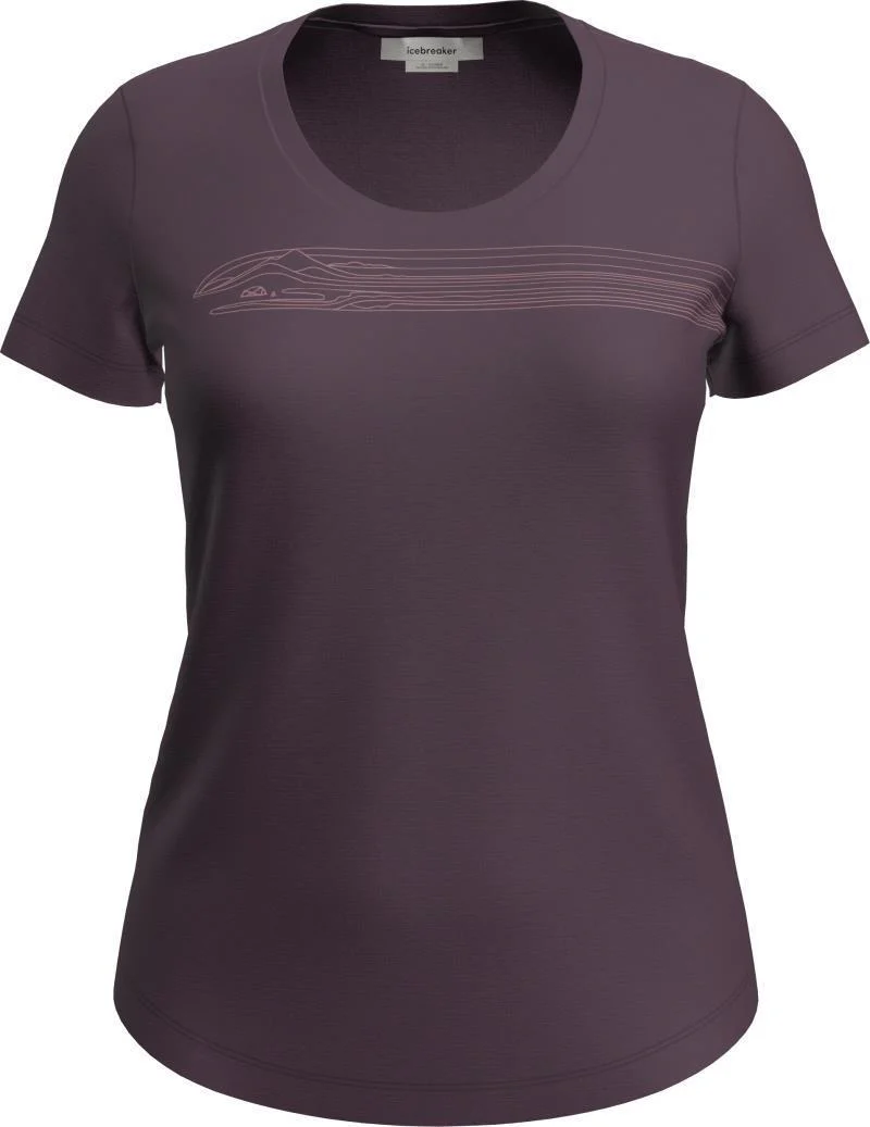 Merino 150 Tech Lite II SS Tee - Camping Lines - Womens - Image 7