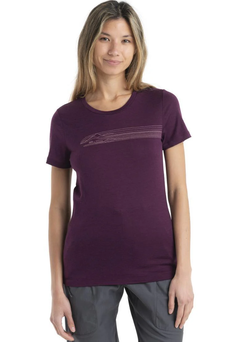 Merino 150 Tech Lite II SS Tee - Camping Lines - Womens - Image 8