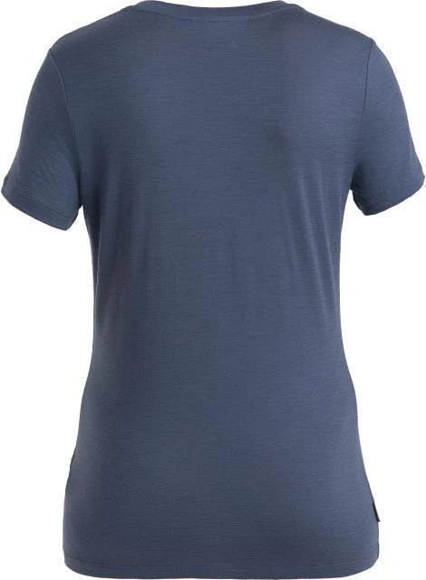 Merino 150 Tech Lite III SS Scoop Tee - Icebreaker Logo Reflections - Womens - Image 4